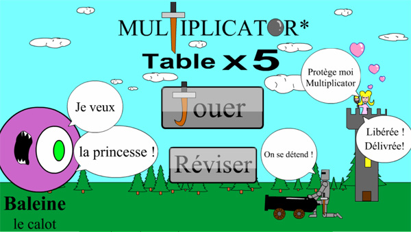 Apprendre les tables de multiplication en s'amusant - Multiplicator
